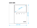 Видеодомофон Commax CDV-43KM